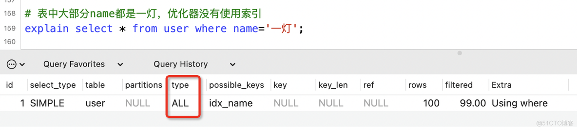 mysql order by 为什么不会走索引 mysql 什么情况不走索引_字段_13