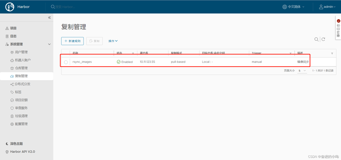 harbor中新建仓库连接失败 harbor复制仓库_redis_18