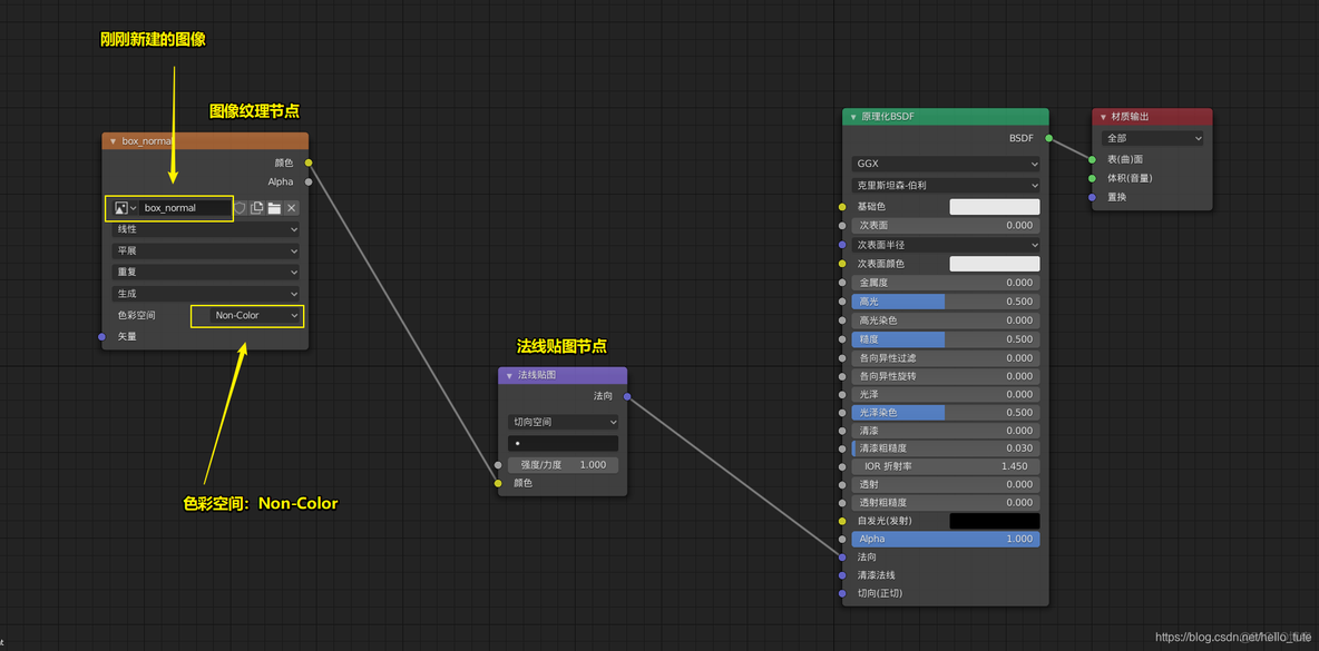 blender贴图接缝 blender贴法线贴图_着色器_07