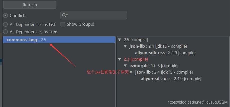 maven依赖工程打包自动修改名称 maven包依赖冲突怎么解决_intellij-idea_03