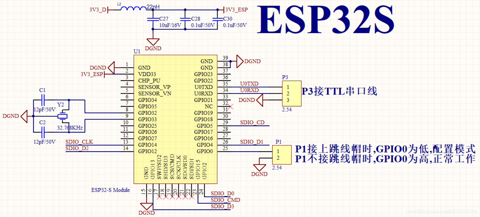 esp 32电路图 esp32-s原理图_mob64ca13fd163c的技术博客_51CTO博客