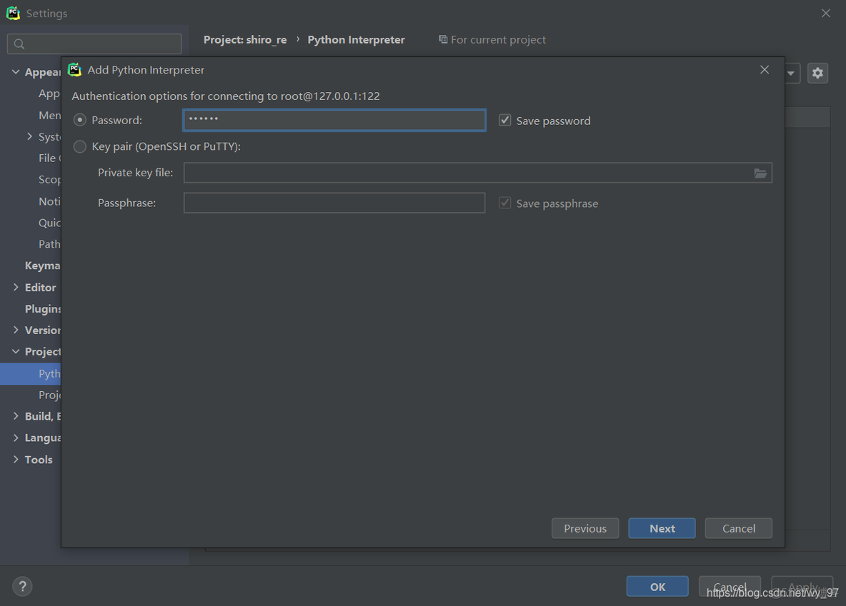 pycharm docker 联调 pycharm使用docker环境_ssh_04