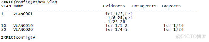 中兴交换机进VLAN 中兴交换机端口配置vlan_IP_09