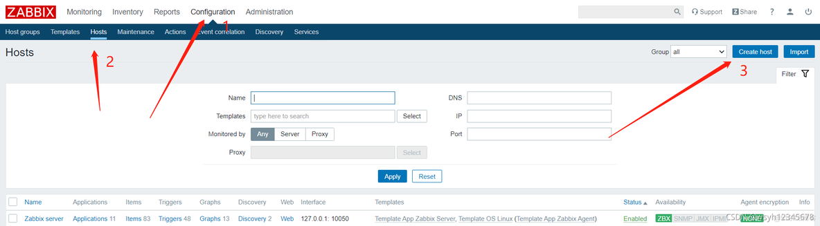 zabbix 命令行重启 如何启动zabbix-server_php_05