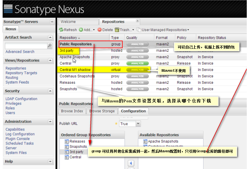 nexus下载公共仓库 nexus maven仓库_Server_15