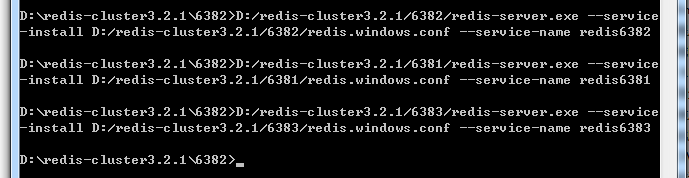 Windows下Redis Cluster集群怎么搭建 windows安装redis集群_redis_04