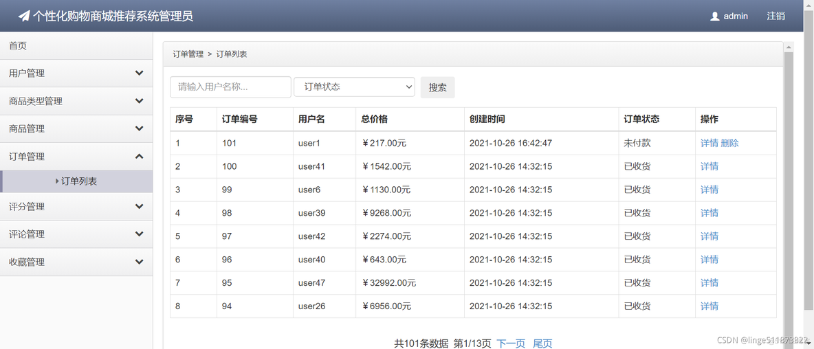 java 商品多规格 选择置灰问题 java实现商品推荐_推荐算法_27