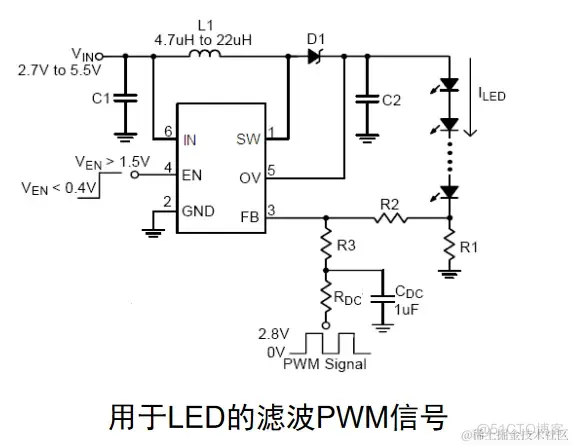 1.2MHz，固定频率白光LED驱动器_高效率_07