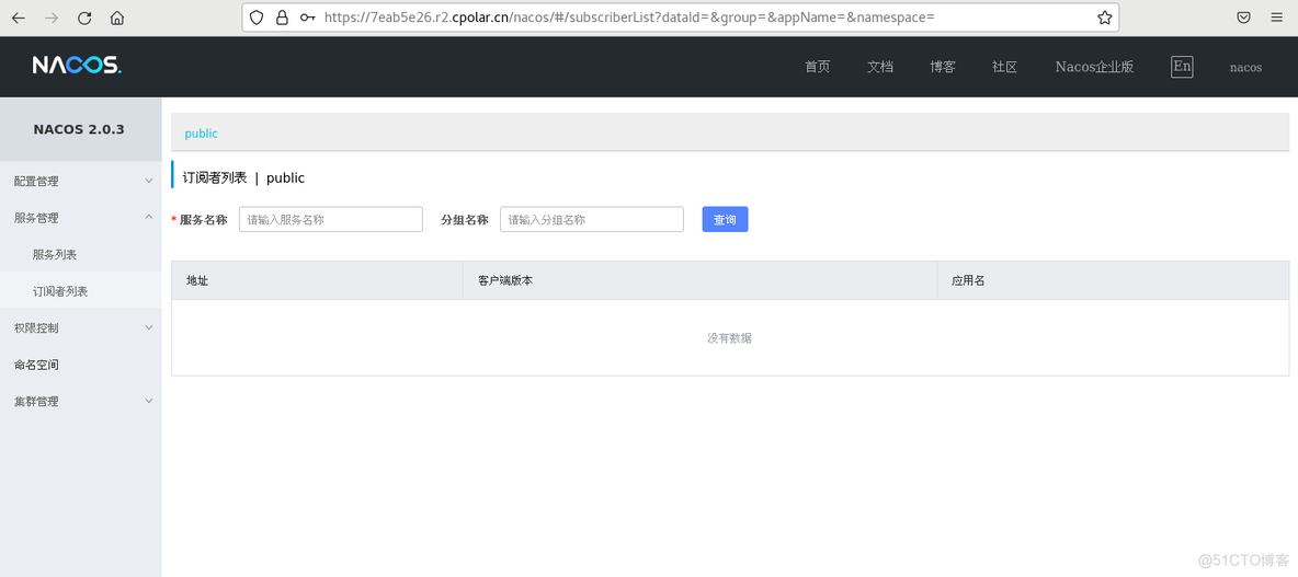 如何用Docker部署Nacos服务并结合内网穿透实现公网访问管理界面？_docker_03