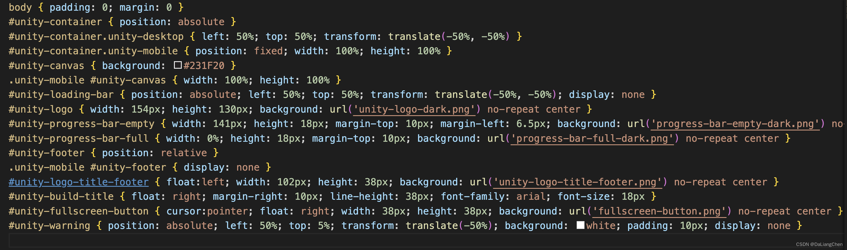 UnityWebGL 设置全屏_属性值_07