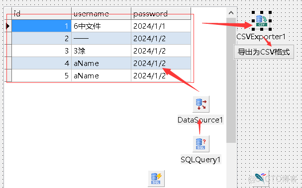 (15)lazarus：数据集快速导出为excel、csv、sql及其他多种格式_数据_07