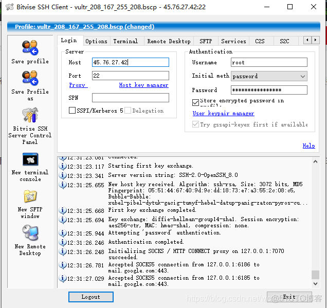 bitvise ssh client公钥远程登录 bitvise ssh client 8.46怎么用_外网