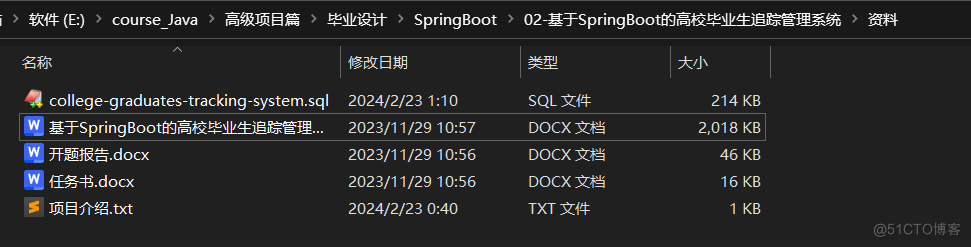 基于SpringBoot的毕业生追踪管理系统的设计与实现_毕业设计