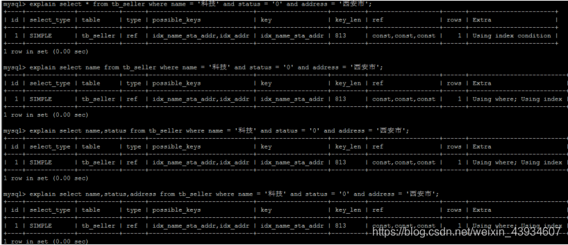 sql优化问题如何确定索引有没有生效 sql优化,以及索引的使用_mysql_15