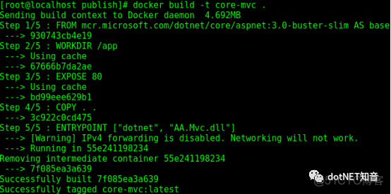 net core docker发布 .net core dockerfile_Core_05