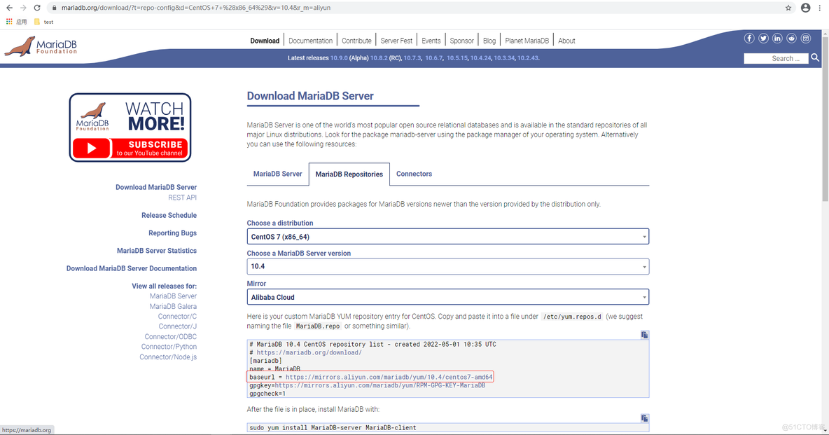 centos7安装mariadb 安装源 centos安装mariadb不联网_centos