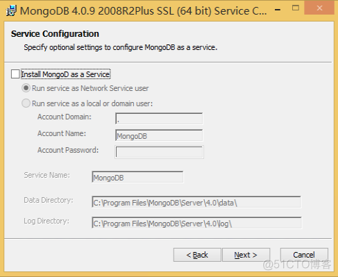 windows环境下安装mongodb数据库安装报错 install mongodb as a service_shell_04