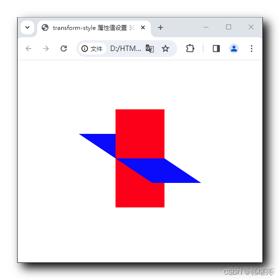 【CSS3】CSS3 3D 转换 ⑤ ( 3D 呈现效果 - transform-style 属性 | transform-style 属性语法 | 设置 透视视图 效果 | 结构伪类选择器 )_3d_02