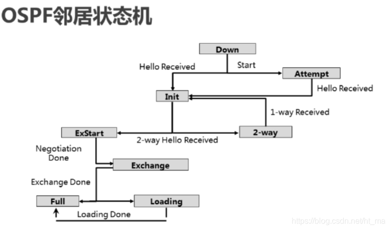 ospf邻居表解读 ospf邻居的正常状态_双向通信