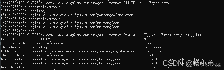 docker 列举 image 版本 docker image list_php_14