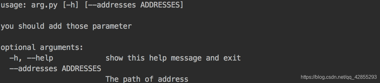 PYTHON模块argparse位置 python argparse模块详解_PYTHON模块argparse位置