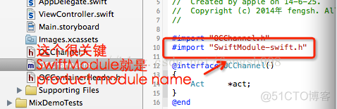混编 swift中使用oc的宏 swift和oc混编_头文件_13