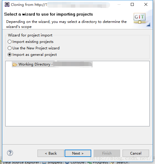 eclipes 导出Git项目 git导入eclipse_git_09