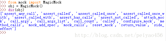 MOCK对于python使用 python mock模块_单元测试_02