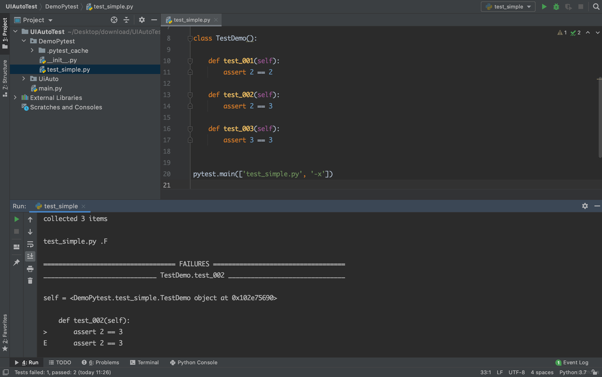 pytest main函数的参数传到用例中 pytest常用参数_测试用例_08