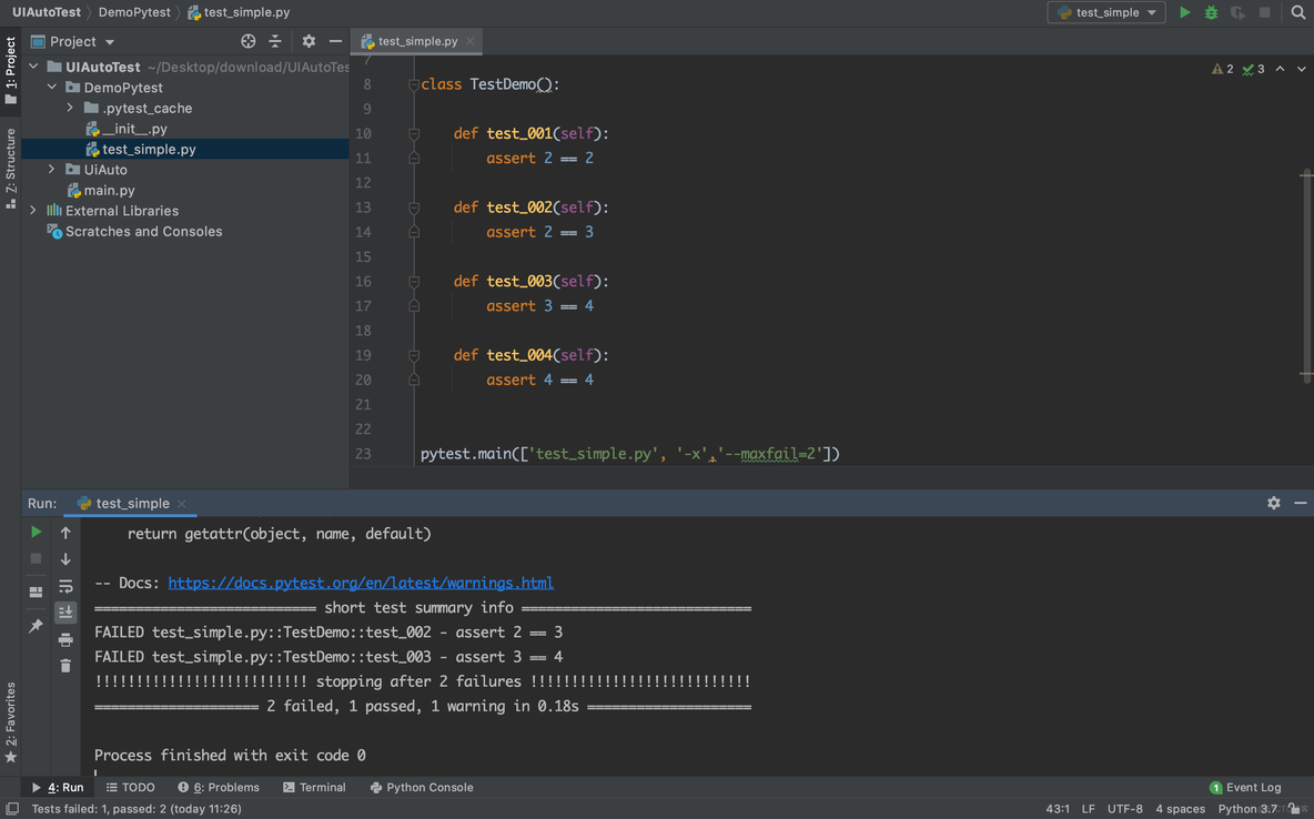 pytest main函数的参数传到用例中 pytest常用参数_用例_09