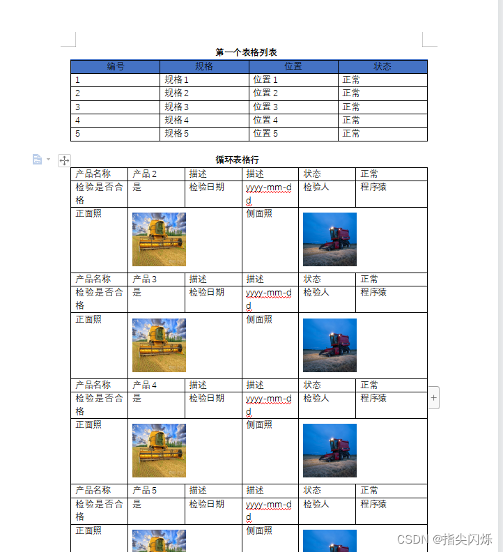 java图片集合word模板导出 java导出带图片的word_模版_03