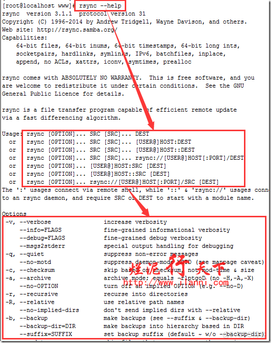 rsync命令详解 rsync命令格式_linux