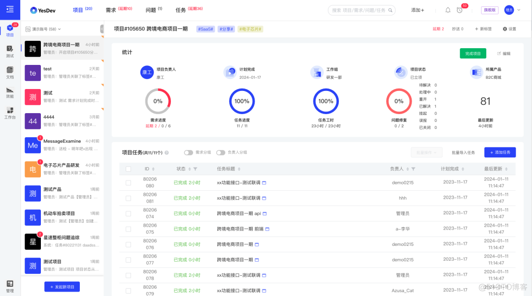 YesDev——简单好用、免费又智能的项目管理工具_项目管理_07