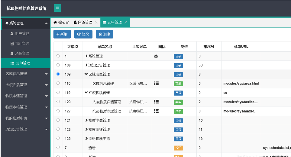 基于JAVA+ springboot实现的抗疫物质信息管理系统_开发语言_06