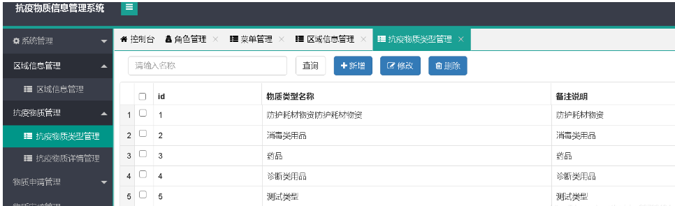 基于JAVA+ springboot实现的抗疫物质信息管理系统_毕业设计_08