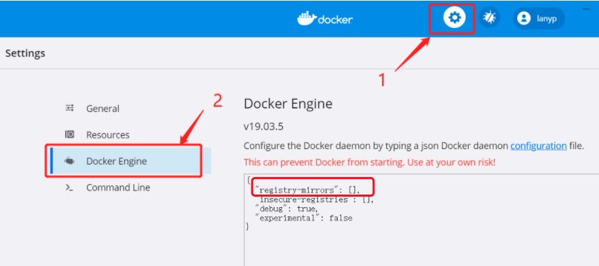 2019 Docker Windows server 镜像加速 docker国内镜像加速_重启_02