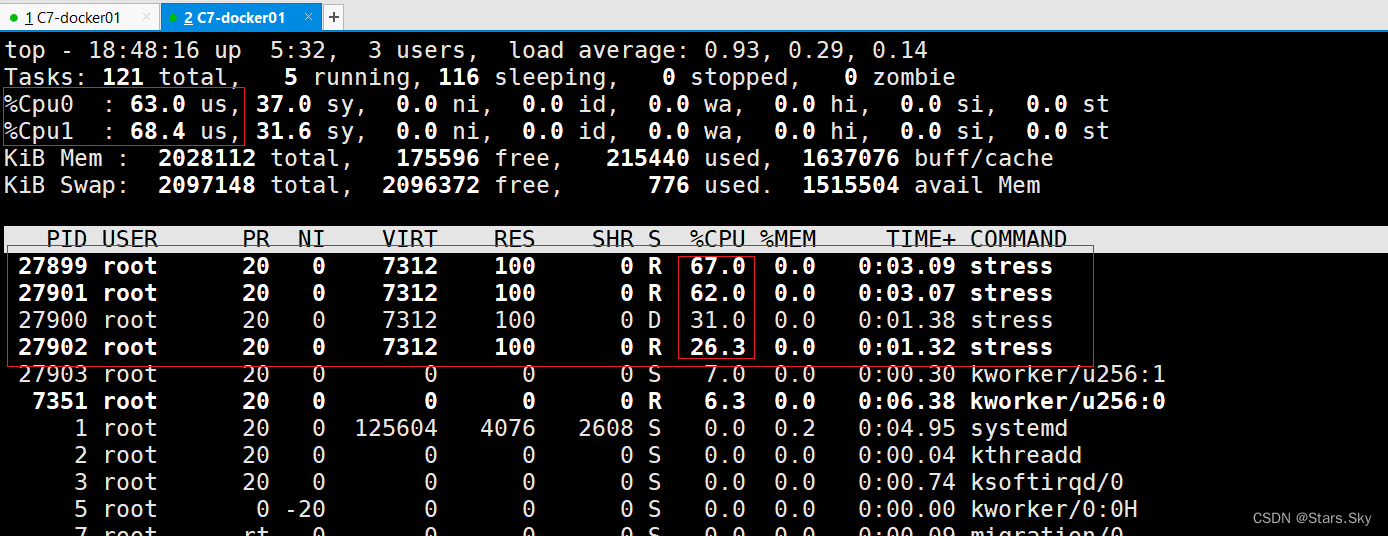 docker分配CPU内存资源 docker 分配cpu_centos