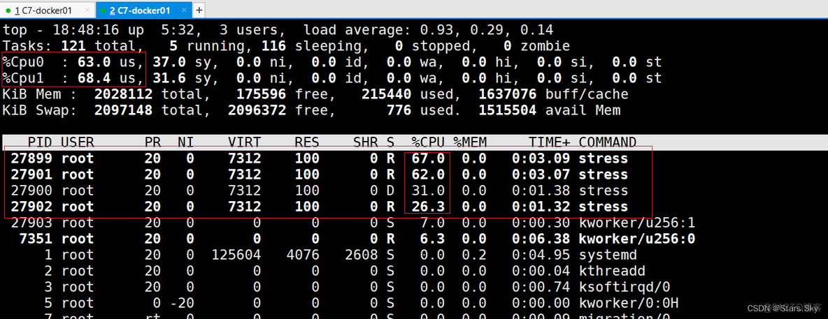 docker分配CPU内存资源 docker 分配cpu_centos