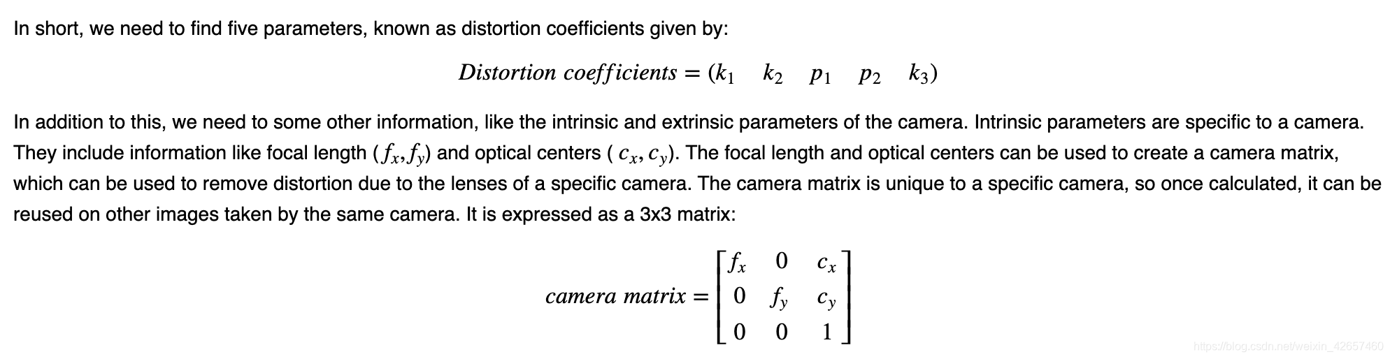 python 使用相机内外参 解算坐标 python 相机标定_OpenCV