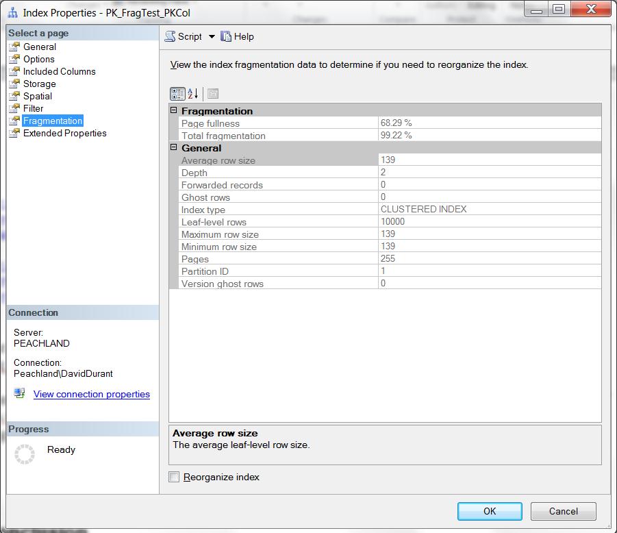 数据库索引碎片化怎么查 sql server索引碎片_Server_03