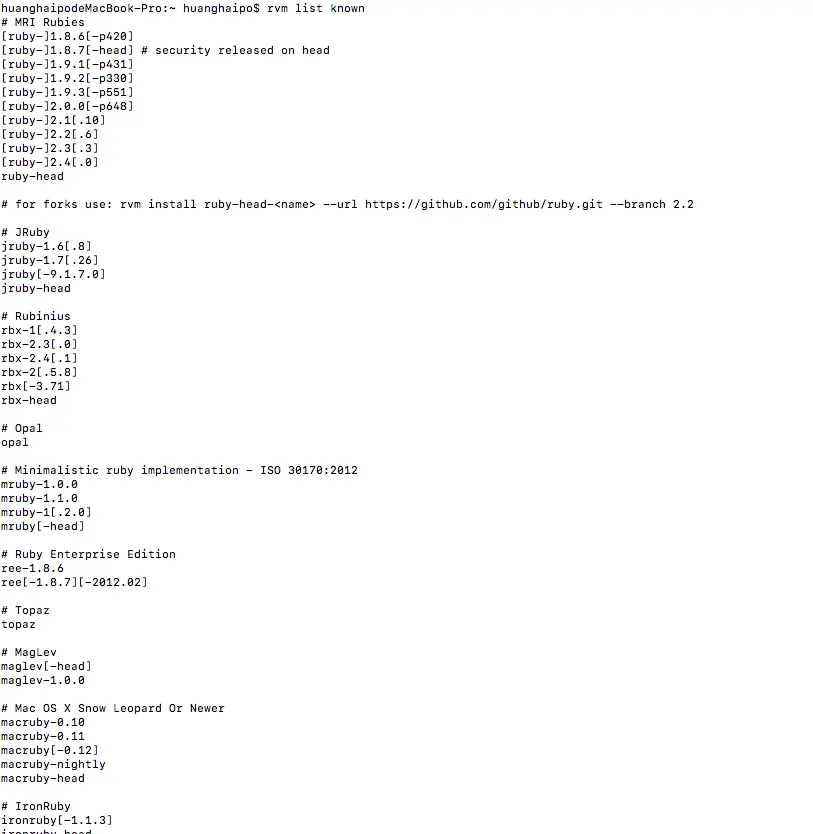 mac配置ruby环境 mac ruby安装_rvm_04