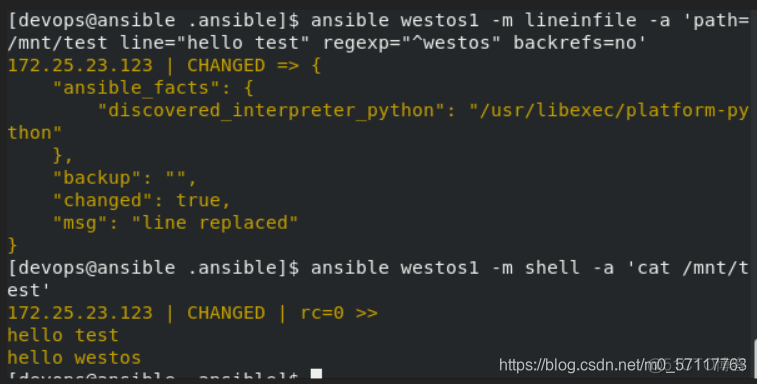 在ansible playbook剧本的某一play中 ansible playbook常用模块_正则表达式_62