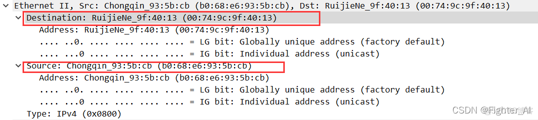 ipconfig给出的MAC地址与Wireshark中抓取的MAC地址 wireshark捕获mac地址_wireshark_09