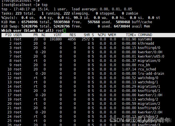 top命令的virt和res top命令的用法_top命令_04