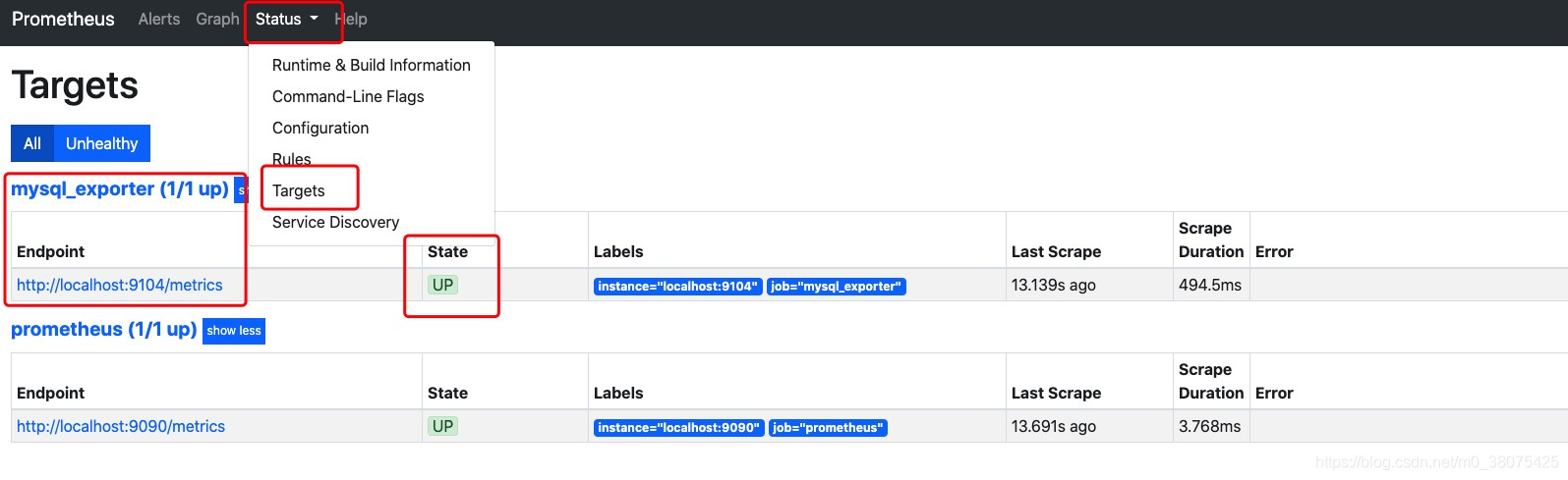 prometheus监控主机进程信息 prometheus监控端口状态_grafana_11