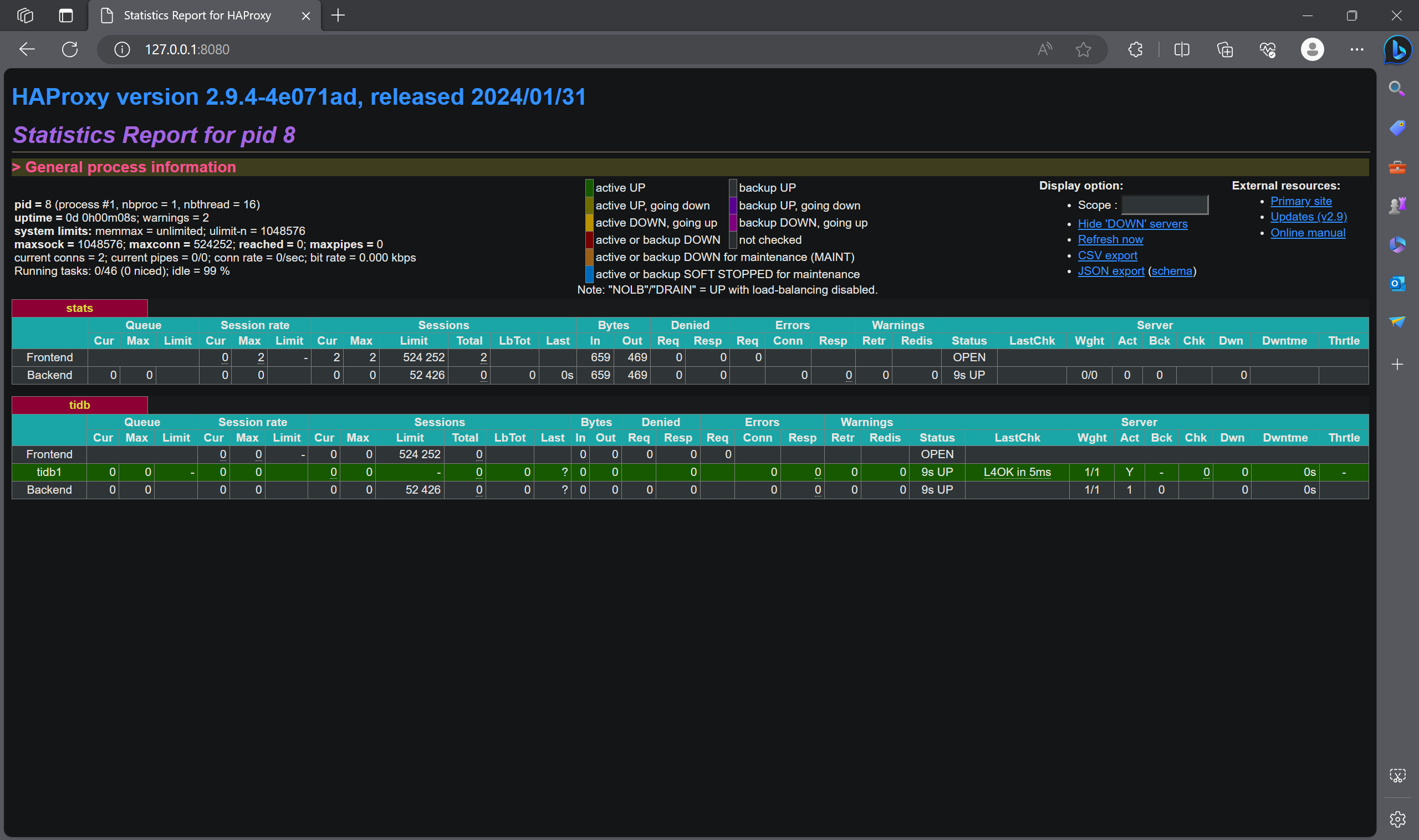 Haproxy 探活 TiDB in Action_haproxy_02