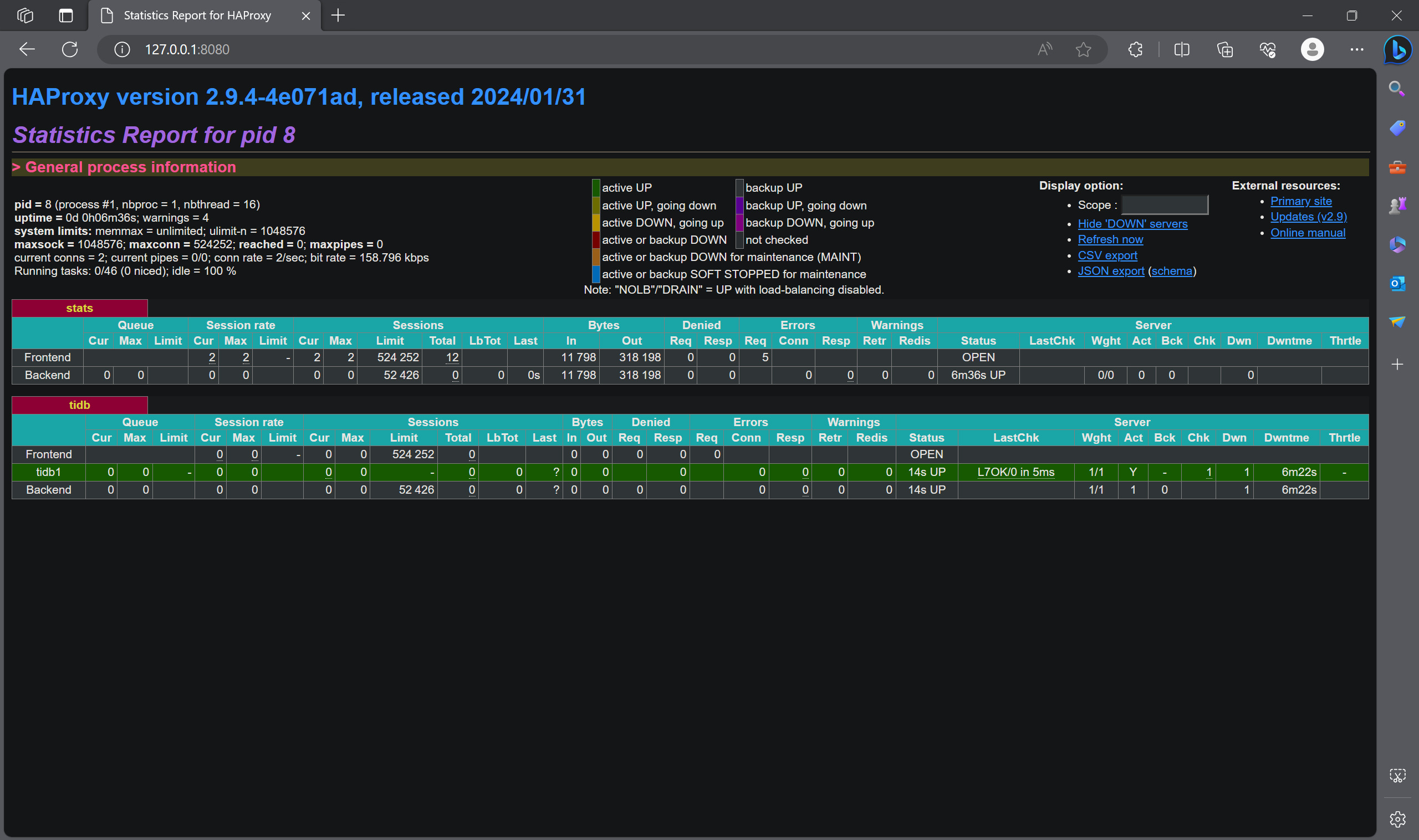 Haproxy 探活 TiDB in Action_tikv_06