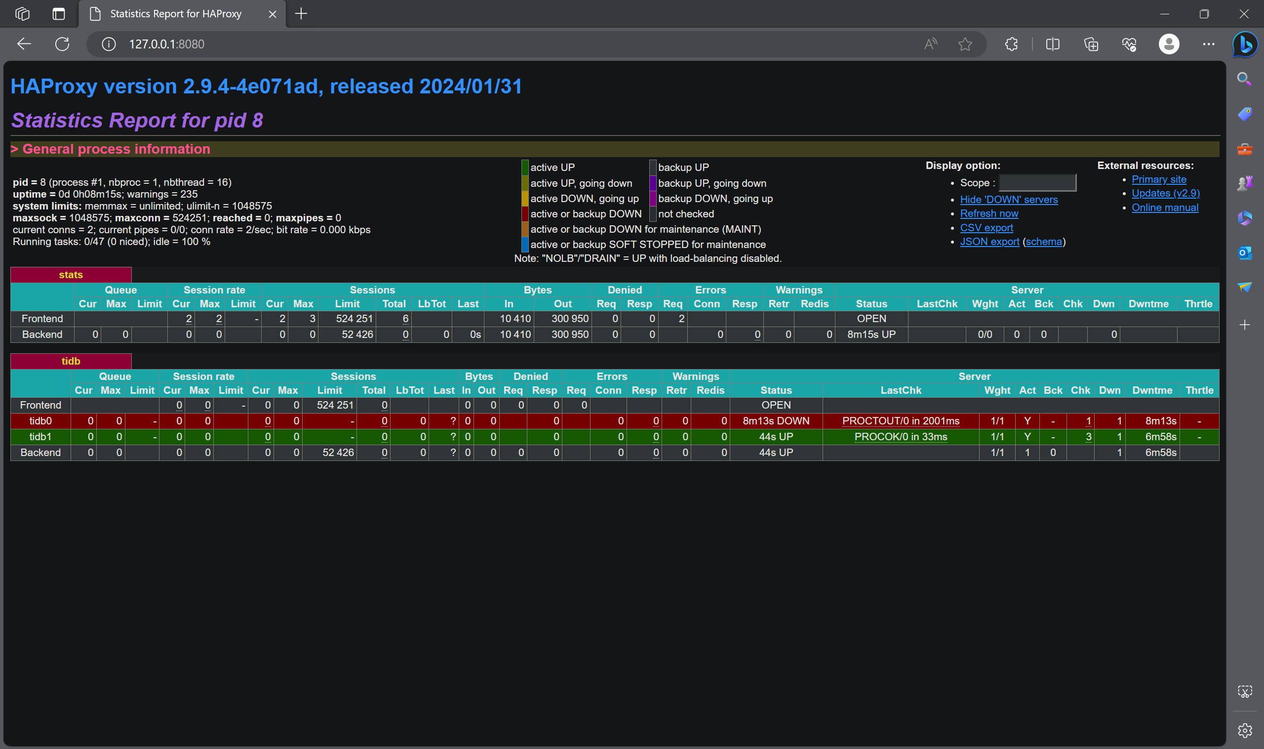 Haproxy 探活 TiDB in Action_mysql_15