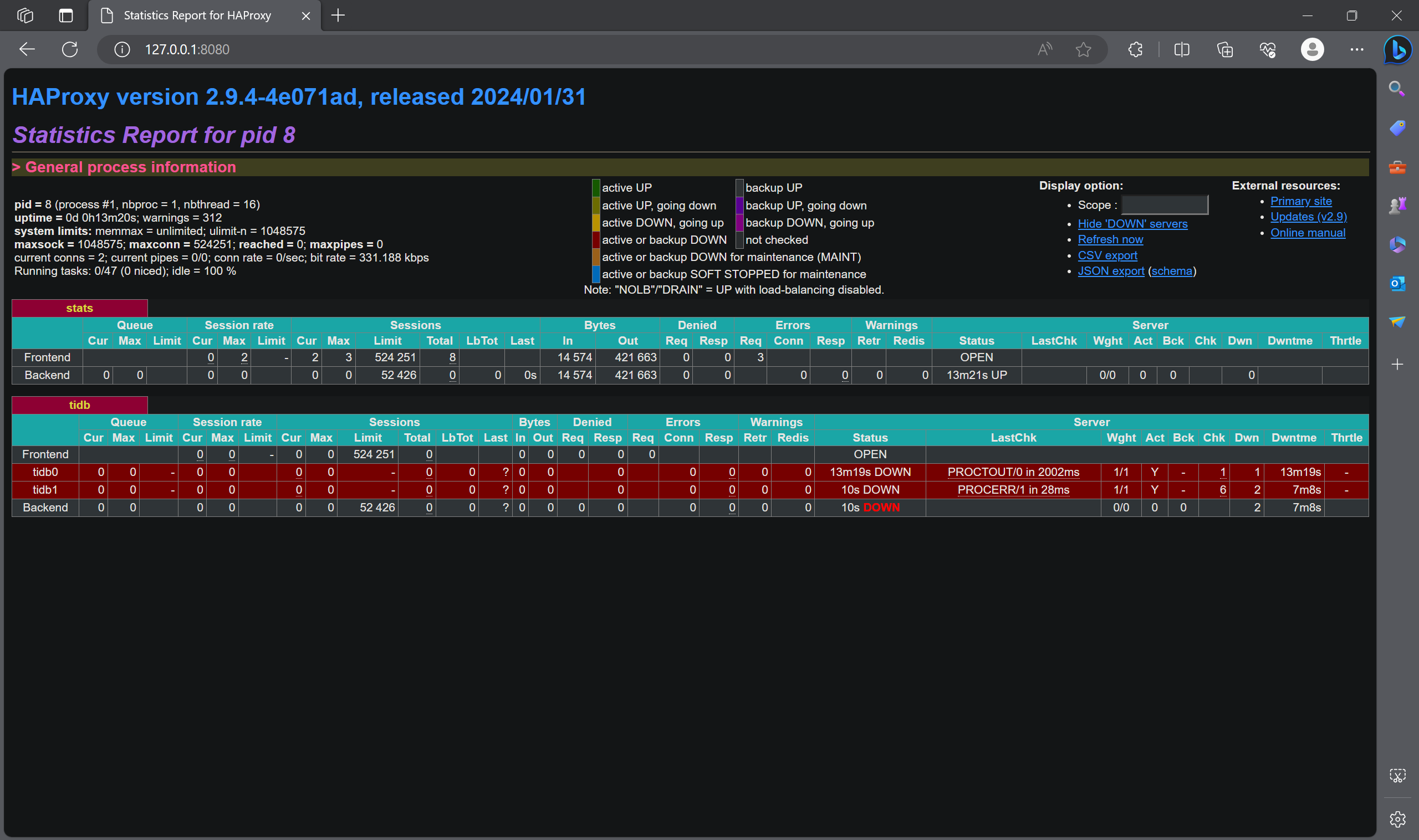 Haproxy 探活 TiDB in Action_mysql_16