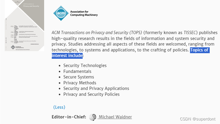 【期刊】ACM Transactions on Privacy and Security_图像加密_04